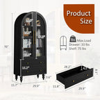 Heritage Glass Door Pantry Cabinet