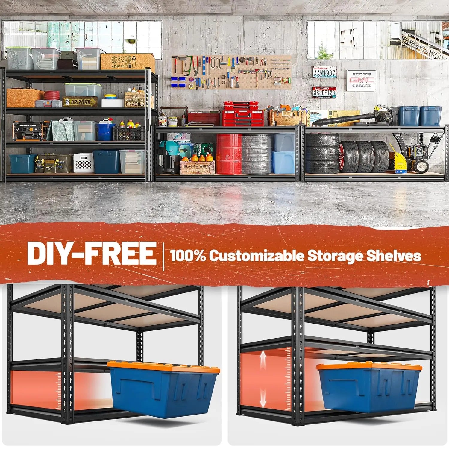Haven Ridge Pro Heavy-Duty Storage Shelving – 4 Tier