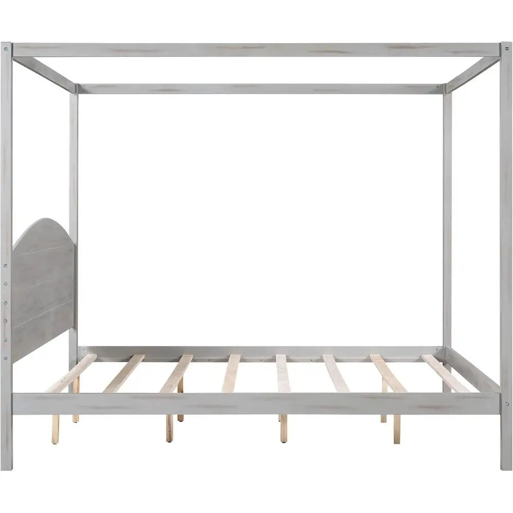Willow Creek King Canopy Bed Frame