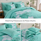 Coastal Bloom 7-Piece Floral Comforter Set