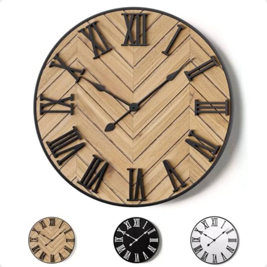 Haven Heritage Oversized Farmhouse Wall Clock