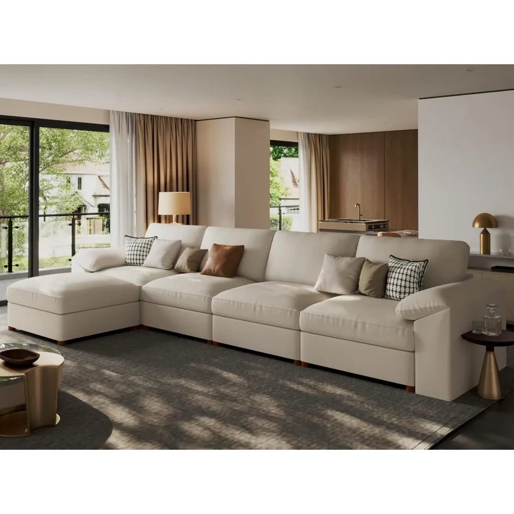 Haven Luxe Modular Leather Sectional Sofa