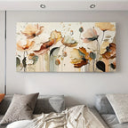 Bloomhaven Framed Abstract Floral Canvas Wall Art