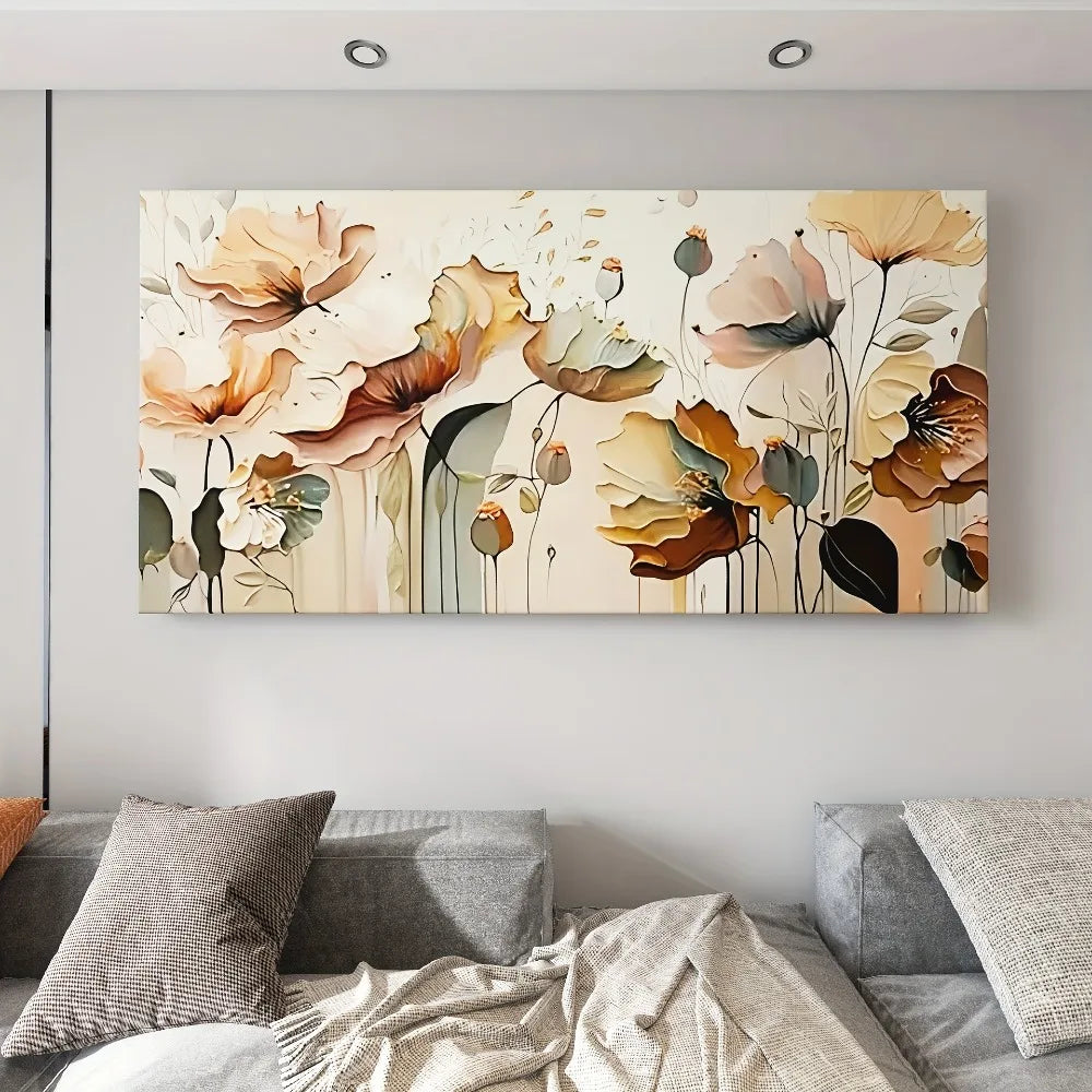 Bloomhaven Framed Abstract Floral Canvas Wall Art