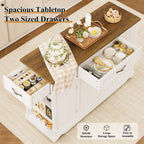 Haven Ridge Rolling Kitchen Island Cart