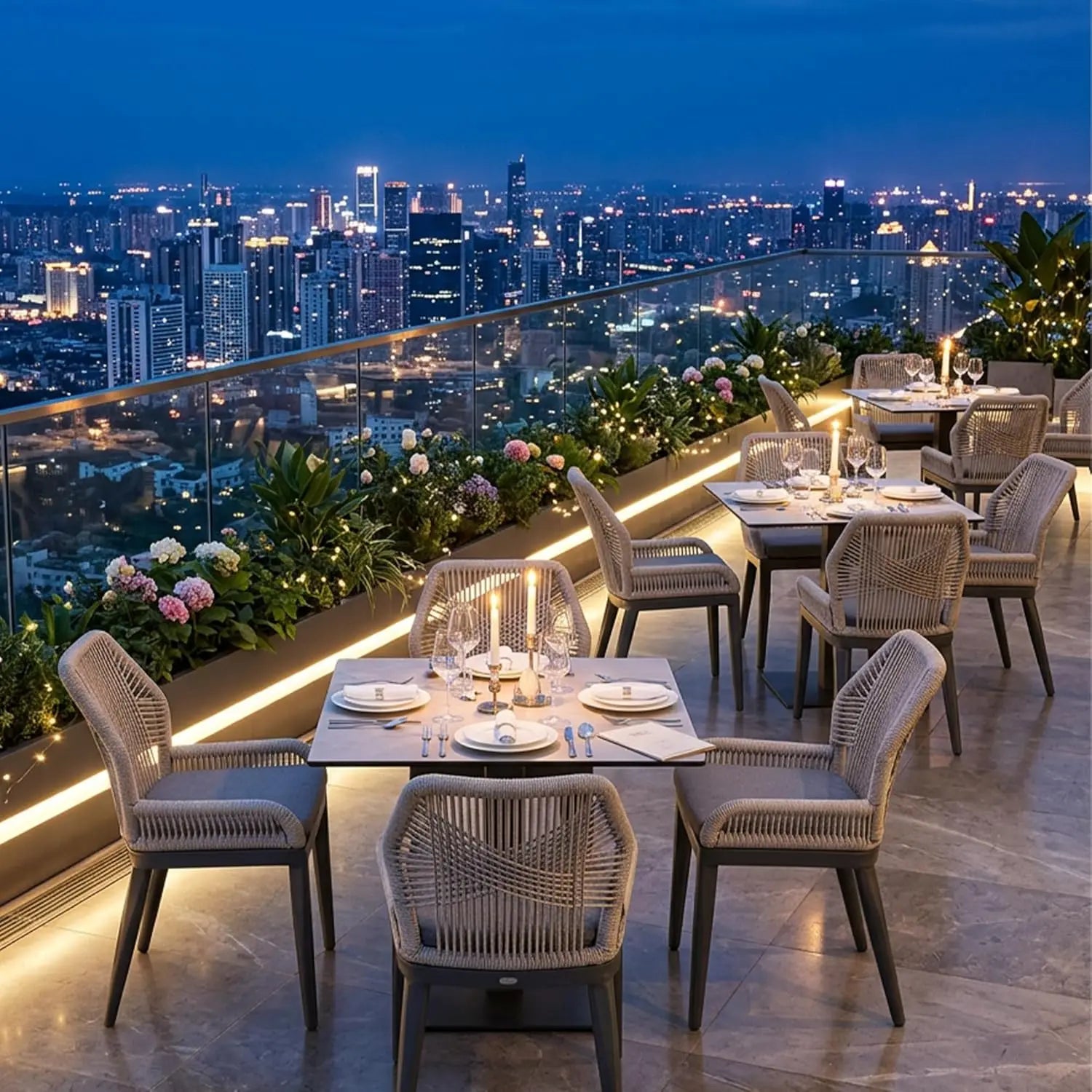 Coastal Breeze Outdoor Dining Chair Set
