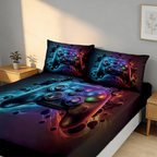 Gamer Controller Cooling Fitted Sheet Set