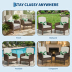 Haven Ridge Lane 2-Piece Wicker Patio Conversation Set