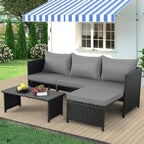 Aspen Grove 3-Piece Wicker Patio Conversation Set