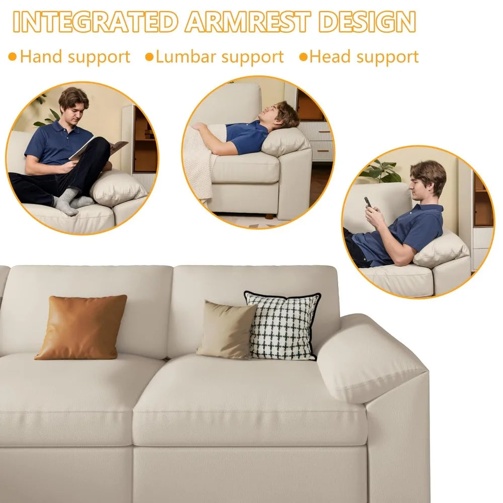Haven Luxe Modular Leather Sectional Sofa