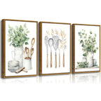 Sage Meadow Botanical Farmhouse Canvas Wall Art