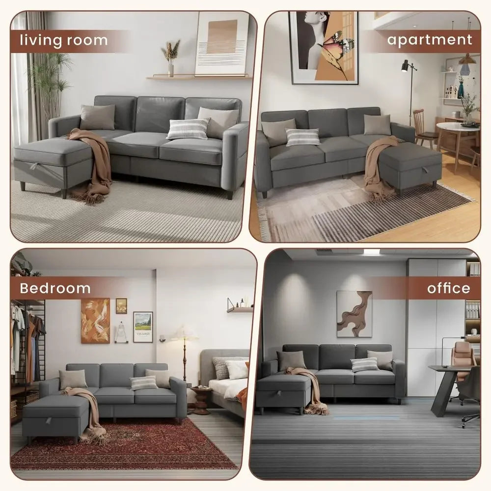Cloudhaven Modular Sectional Sofa with Storage Bench