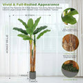 Tropical Haven Faux Banana Tree with Grey Planter – 5FT, 6FT & 7FT