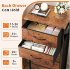 HavenNest Slim 6-Drawer Fabric Storage Dresser