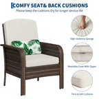 Haven Ridge Lane 2-Piece Wicker Patio Conversation Set
