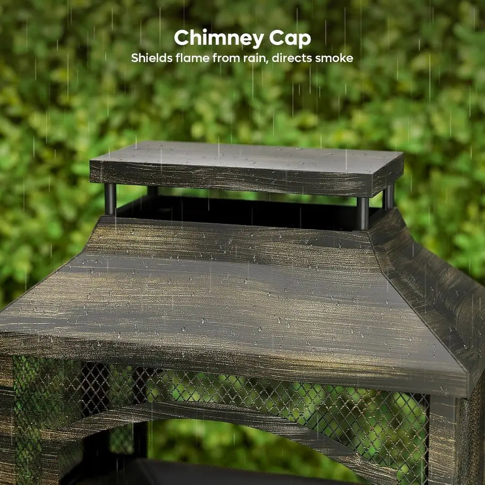 Fireside Haven Outdoor Wood-Burning Chiminea