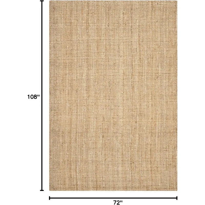 Sierra Natural Fiber Handwoven Jute Area Rug – 6' x 9'