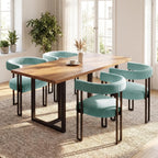 Boucle Dining Chair Set of 4 Corduroy Upholstered Dining Room Chairs Kitchen Chairs with Metal Legs Mid Century Modern, Custom