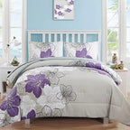 Coastal Bloom 7-Piece Floral Comforter Set