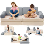 Modular Corduroy Kids Play Couch