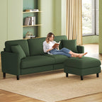 Willow Arc Curved Loveseat Sofa