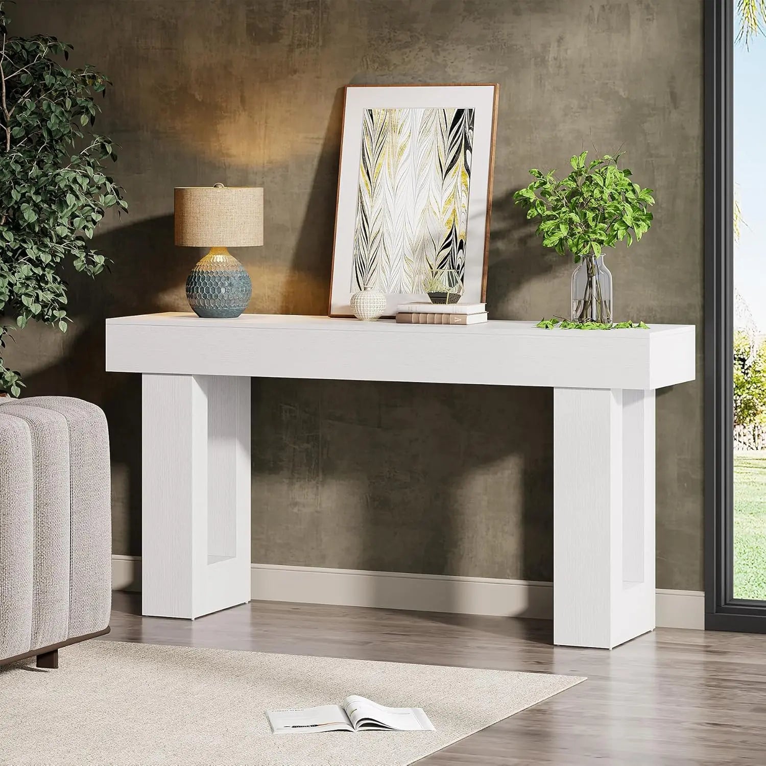 Haven Ridge Heritage Narrow Console Table – 63 Inch
