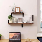 Heritage Rustic Wall Shelf Collection – Triple Tier Floating Display Shelf
