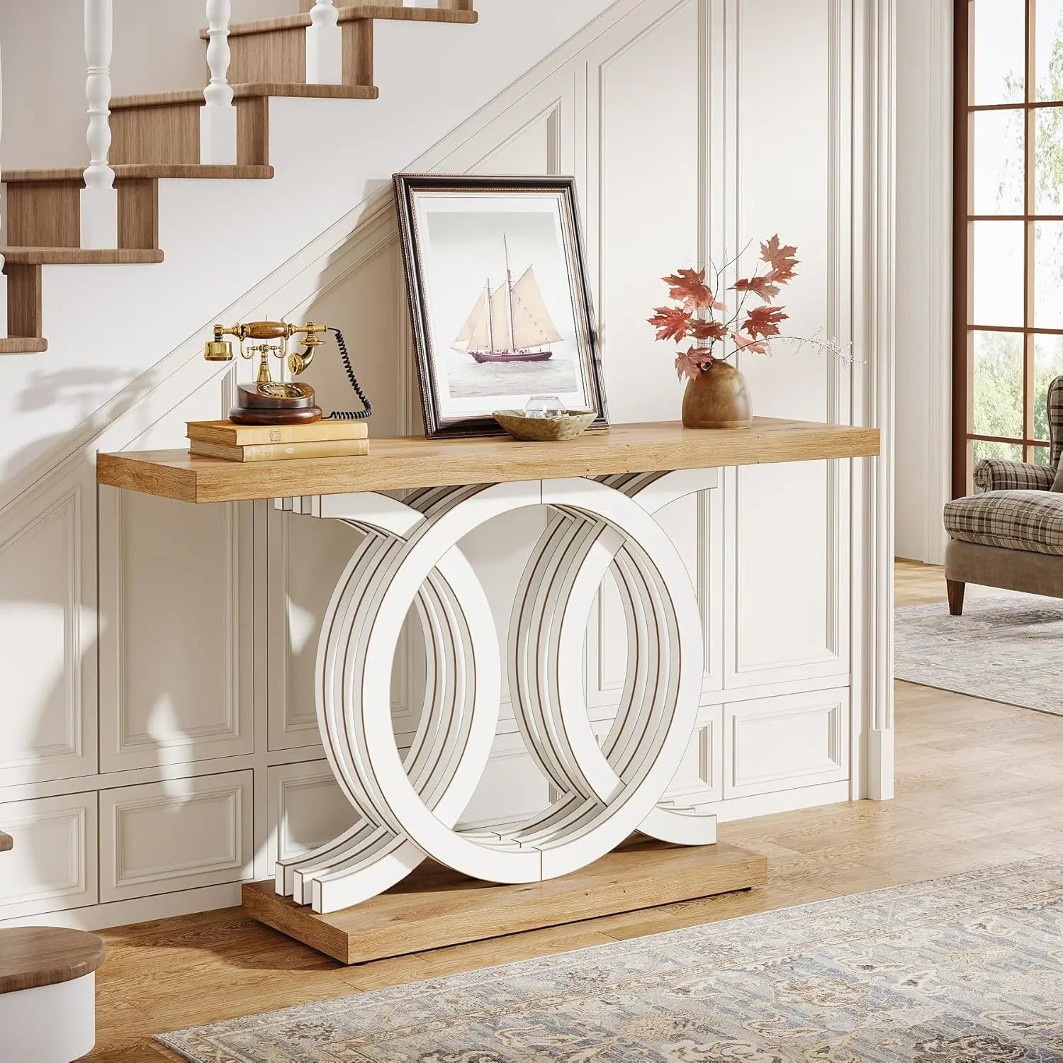 Oakridge Geometric Console Table
