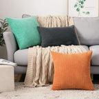 Willow Ridge Corduroy Striped Accent Pillow Cover