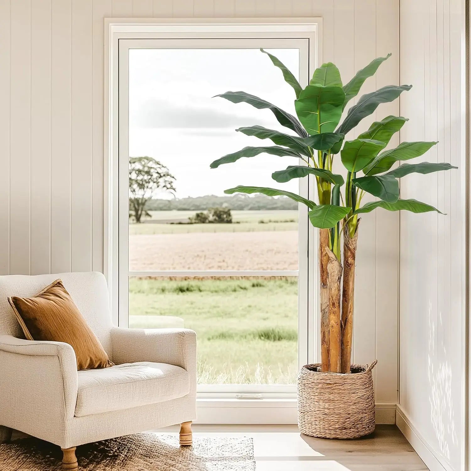 Tropical Haven Faux Banana Tree
