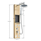 Cascade Spa Luxury Shower Panel System with LED Temperature Display