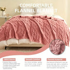 CloudNest Ultra-Soft 3D Plush Fleece Throw Blanket