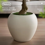 Artificial Olive Tree,8Ft Faux Silk Plant With White Pot & Vivid Leaves,UV Resistant Zero Upkeep Decor For Indoor Living Room