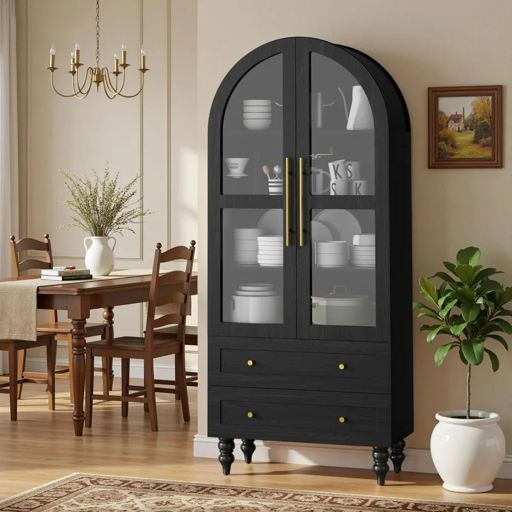 Heritage Glass Door Pantry Cabinet