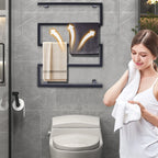 Noir Spa Wall-Mounted Heated Towel Rack