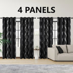 Midnight Wave Blackout Thermal Curtain Set