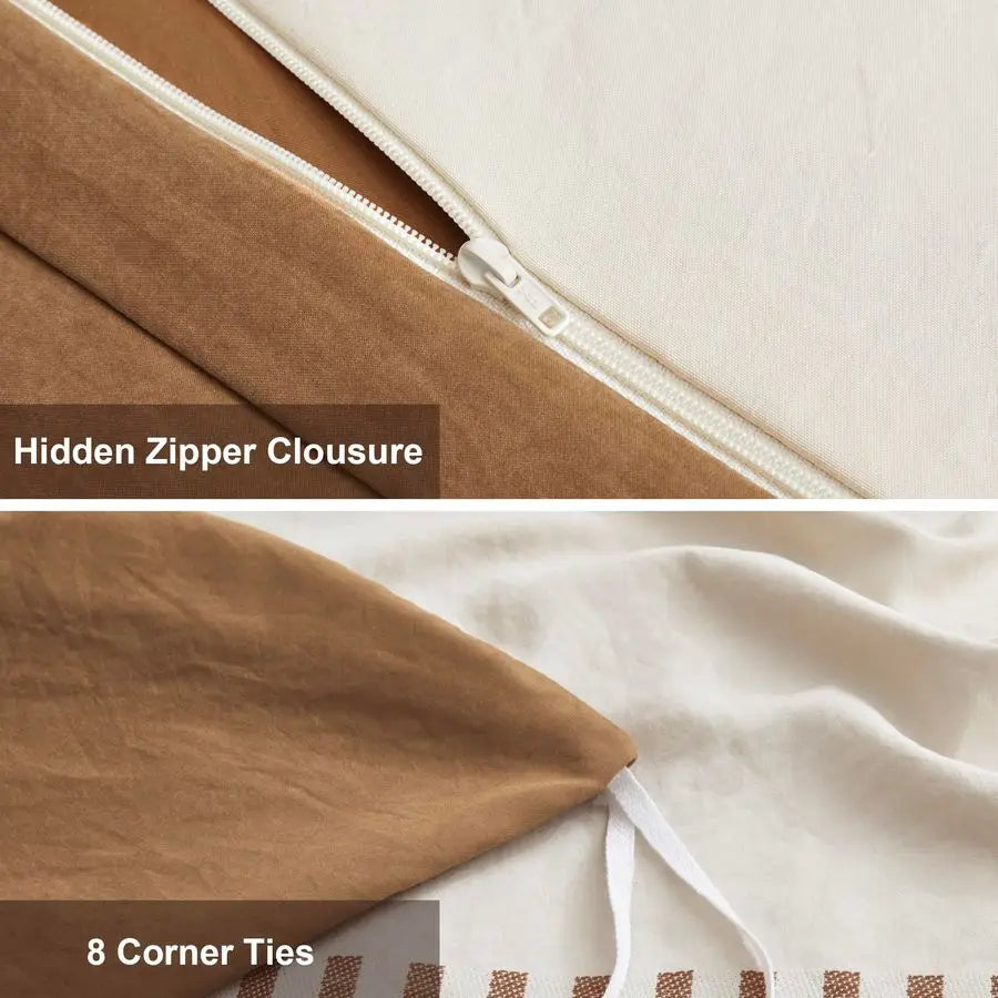 Desert Haven Boho Terracotta Duvet Cover Set – 3 Piece