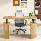 Ashton Elevate Mid-Century Electric Standing Desk with Storage