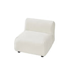 Modern Plush Accent Chair with Ottoman Set Compact Upholstered Lounge Set for Living Room and Bedroom Modern Accent Chair