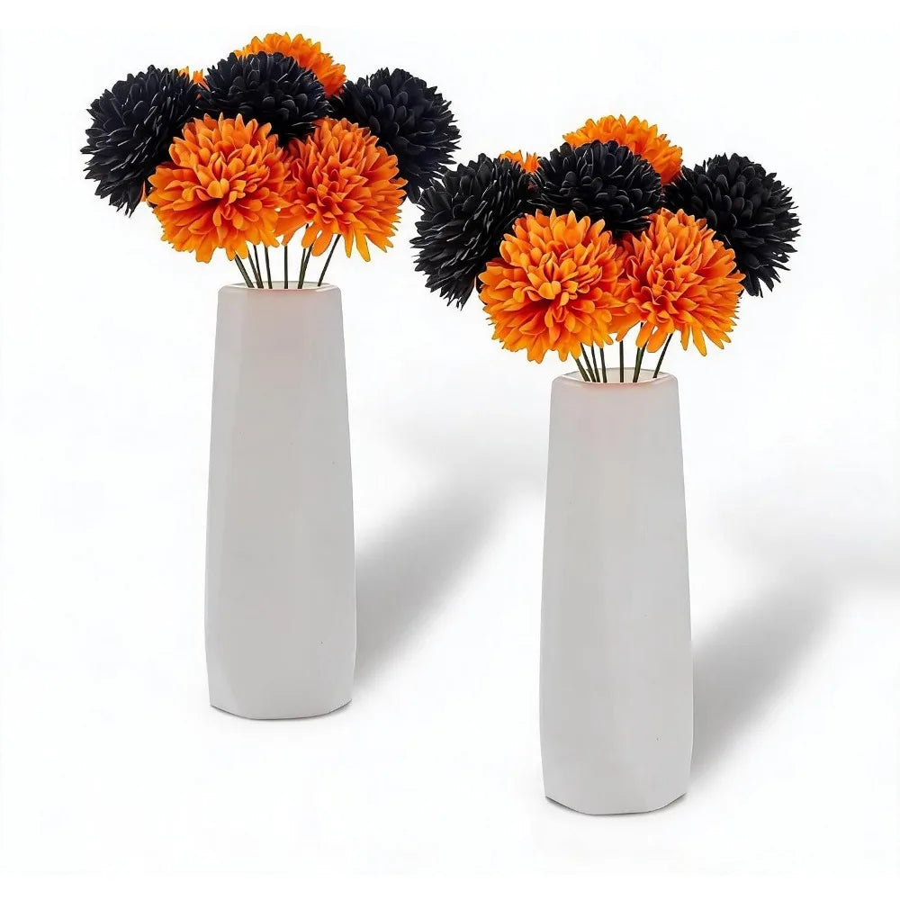 Harvest Glow Artificial Chrysanthemum Arrangement – Set of 2