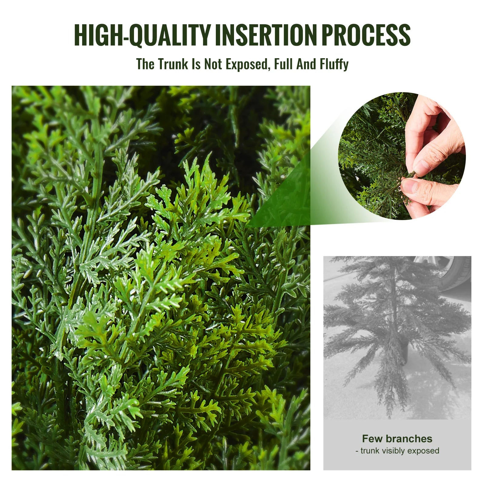 Evergreen Haven Cedar Topiary Tree Set