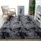 Plush Long-Pile Shag Area Rug with Non-Slip Backing