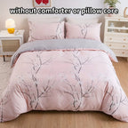 Plum Blossom Haven 3-Piece Duvet Cover Set