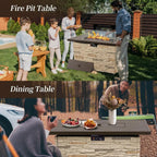 Stonecrest Outdoor Propane Fire Pit Table