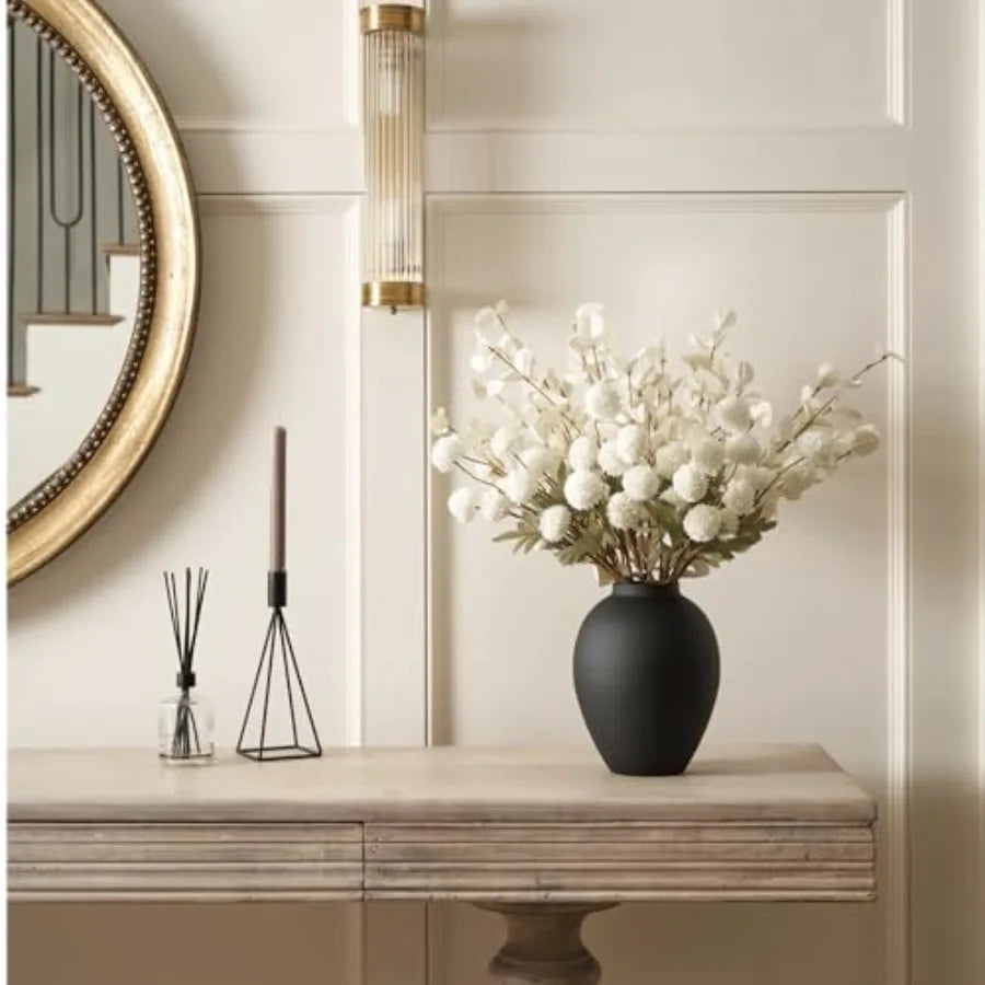 SilkSerenade Floral Arrangement with Rustic Iron Vase