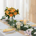 Ribbed Glass Candle Holder & Vase Set – 6 Piece