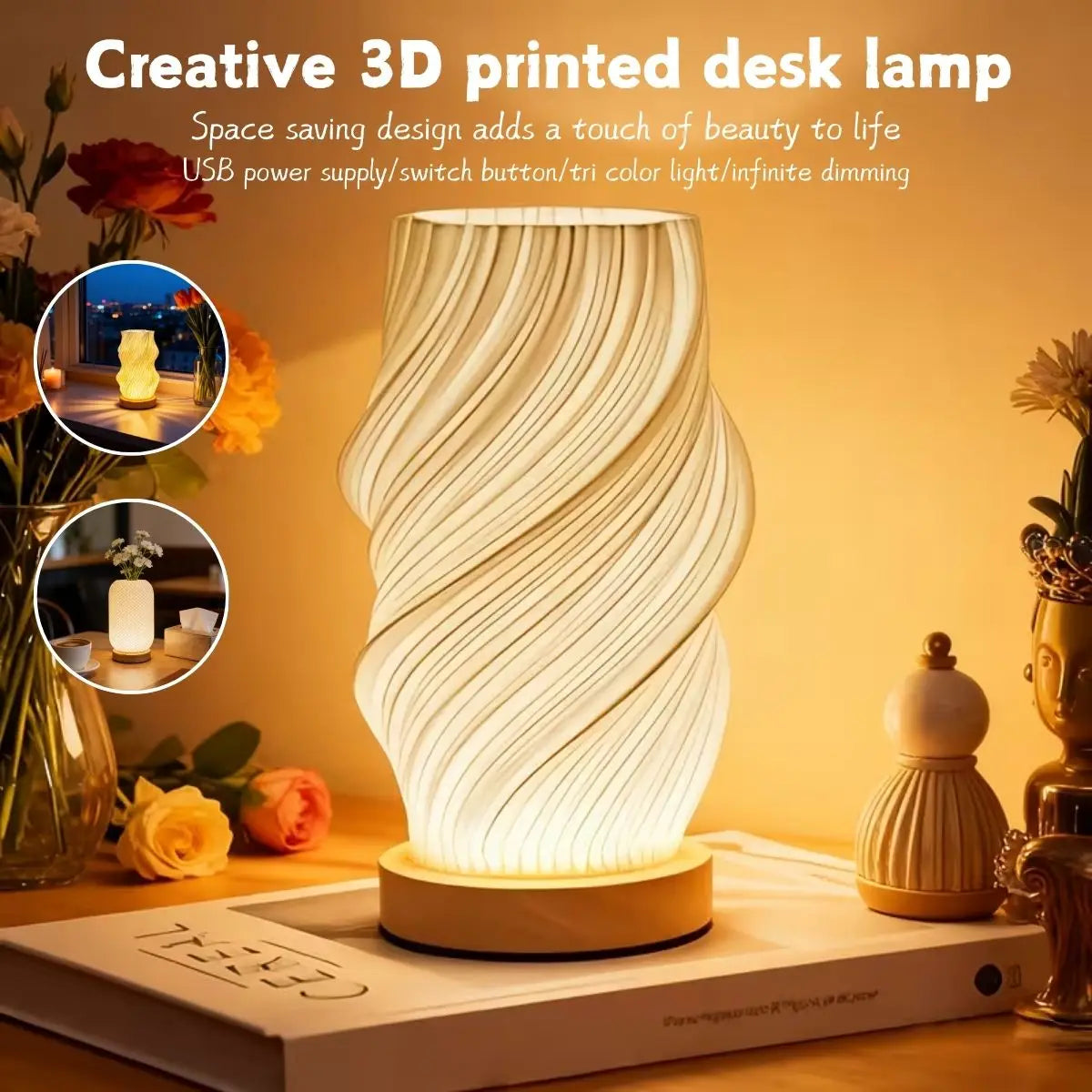 Lumiwood Dimmable Wooden LED Night Light