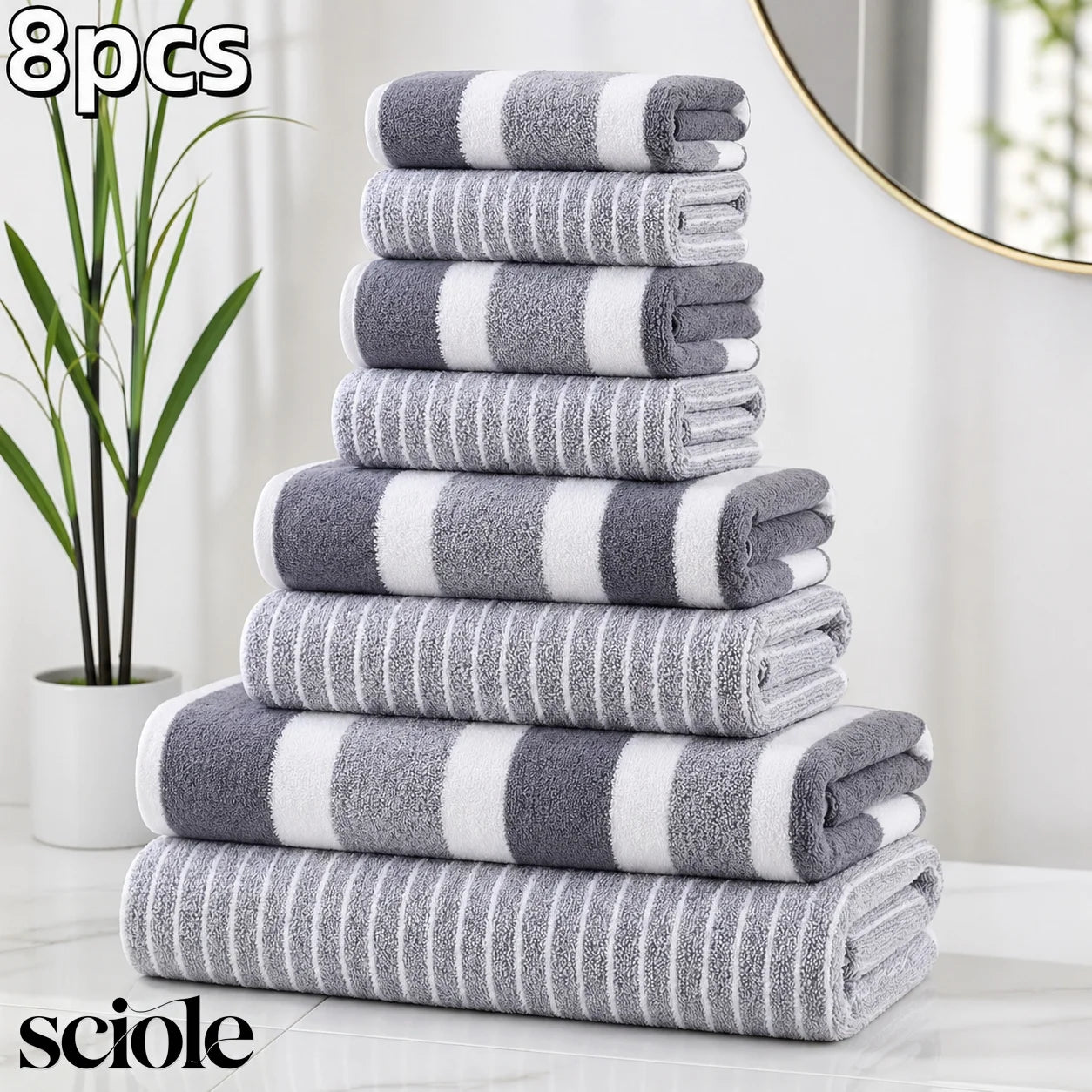 Harbor Stripe Luxury Towel Collection