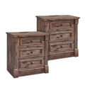 Roman Column Nightstand Set