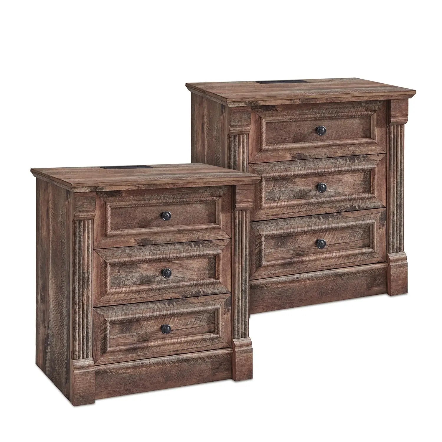 Roman Column Nightstand Set